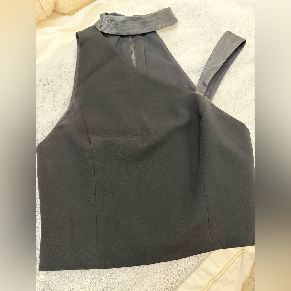 Alice + Olivia Black Sleeveless Top
